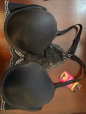 Maidenform Black Lace Racerback T-Shirt Bra